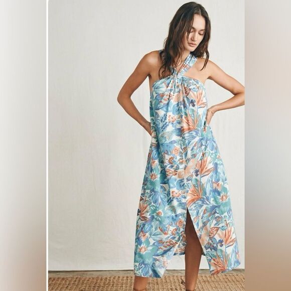 NWT Faherty Bay Twist Dress. - Picture 1 of 8